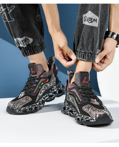 Shoes men Sneakers Male casual Mens Shoes tenis Luxury shoes Trainer Race Breathable Shoes fashion loafers running Shoes for men - AMULET RING STORE