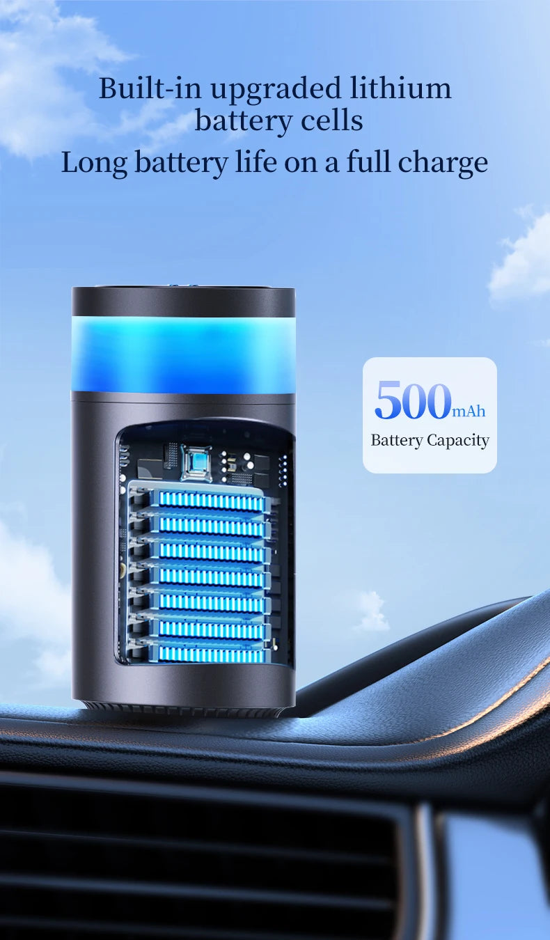 Car Diffuser Home Dual-Use Rechargeable Aromatherapy With Atmosphere Lights Smart Spray Car Air Freshener Fragrance Diffuser - AMULET RING STORE