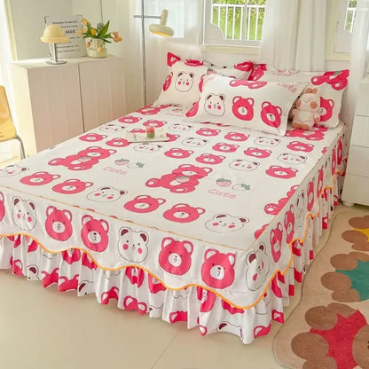 Sheet Set Household with Pillowcase Fashion Modern Water-proof Universal Skin-friendly Single Double Home Textile Bedding Luxury