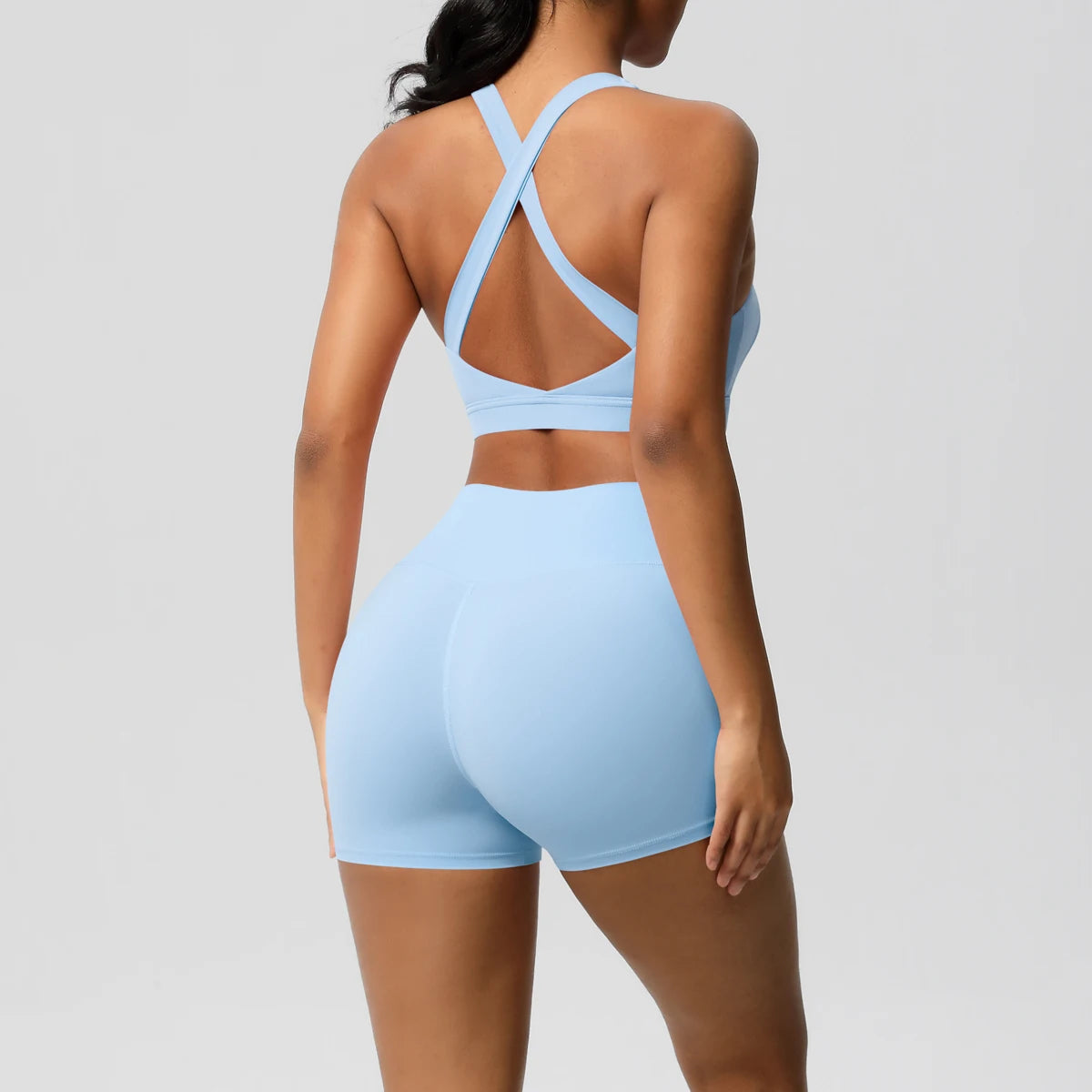 2PCS Yoga Set Nude Feeling Workout Sets Women Tracksuit Gym Push Up Fitness Running Workout Sportwear Sport Bra Leggings Suit