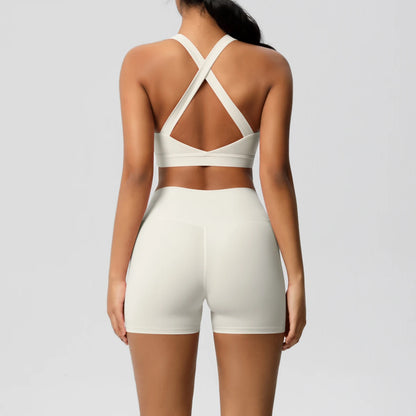 2PCS Yoga Set Nude Feeling Workout Sets Women Tracksuit Gym Push Up Fitness Running Workout Sportwear Sport Bra Leggings Suit