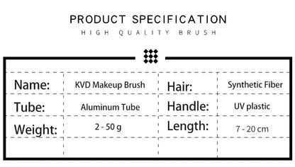 Kat Von D Makeup Brush Set & Kit Foundation Blush Highlight Concealer Powder Sculpting Eyeshadow Brush KVD Brand Makeup Brush - AMULET RING STORE