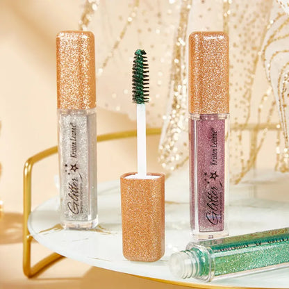 Mascara Glitter Diamond Colored Pearlescent Eye Makeup For Women Curling Thick Mascara Waterproof Korean Cosmetics Beauty - AMULET RING STORE