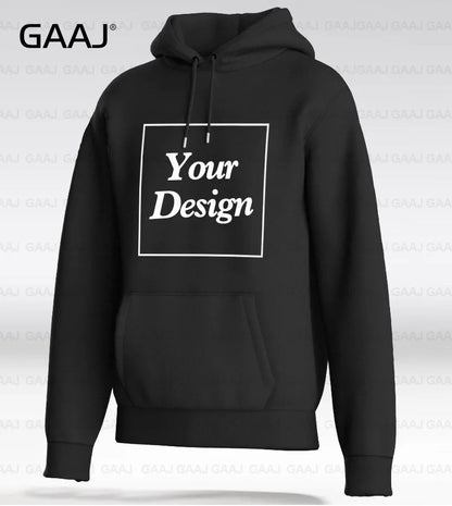 Premium Custom Cotton Hoodie Men Women,Customize Print Hoody Sweatshirt,Diy Your Own Design Photo Logo Pullover,Famliy Team Gift