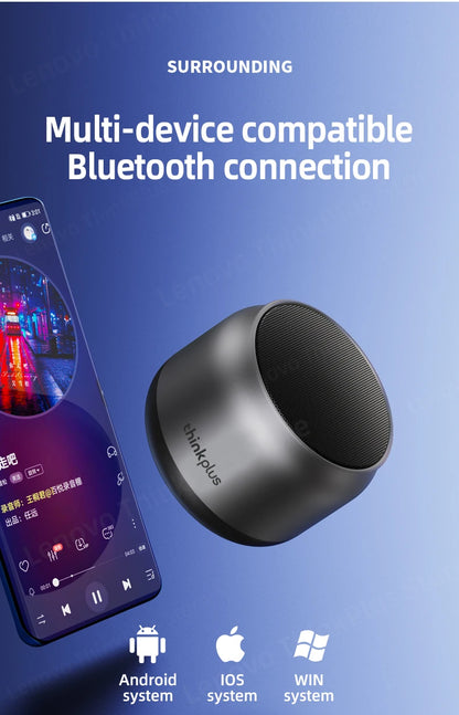 100% Original Lenovo K30 Portable Hifi Bluetooth Wireless Speaker Waterproof USB Outdoor Loudspeaker Music Surround Bass Box Mic