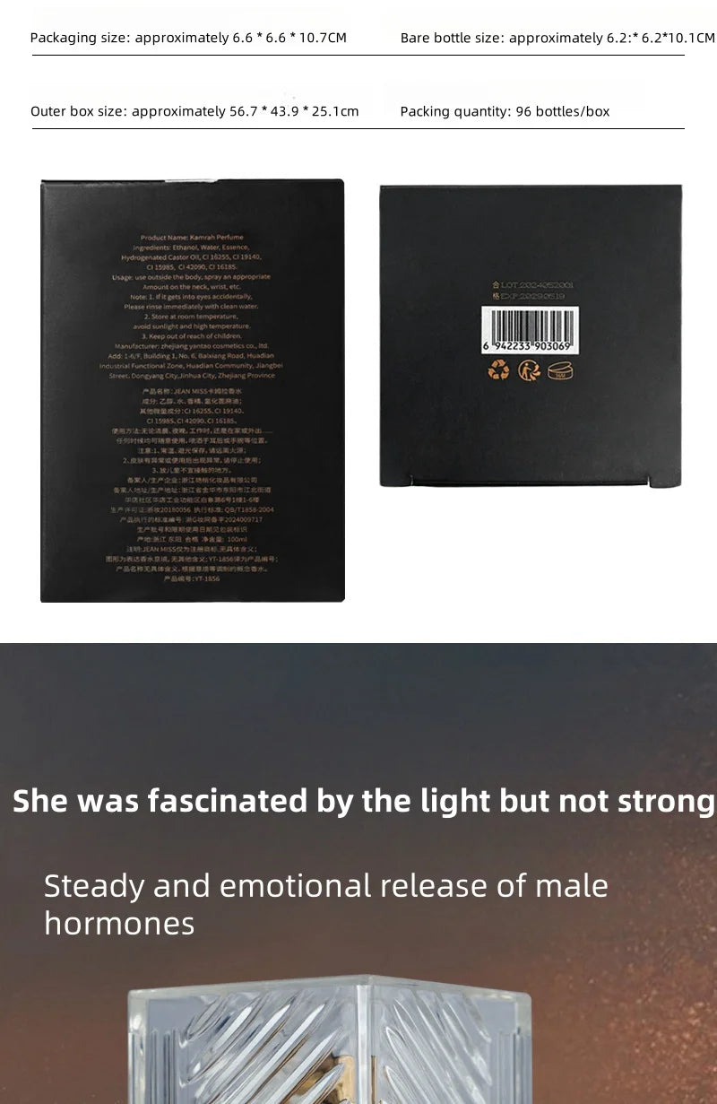 Top Selling Brand Men Perfume Fresh Romantic Parfum Fougere Scent Woody Fragrance 100ml Cologne Perfume Long Lasting Hormone