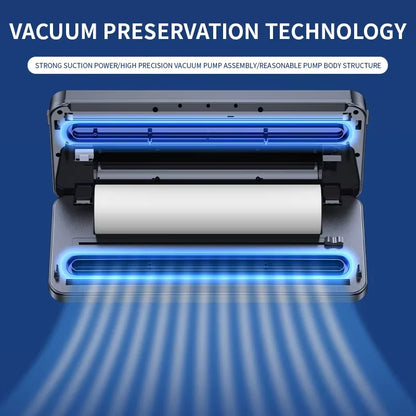 Home fully automatic vacuum sealing machine Food packaging machine Fresh preservation machine Wet and dry plastic sealing machin - AMULET RING STORE