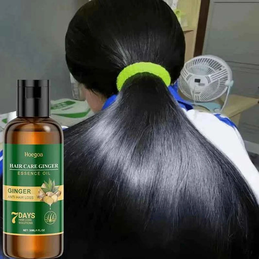 Ginger Hair Growth Serum 7 Days Fast Regrowth Essential Oil Anti Hair loss Prevent Hair Dry Frizzy Damaged Repair Care Products