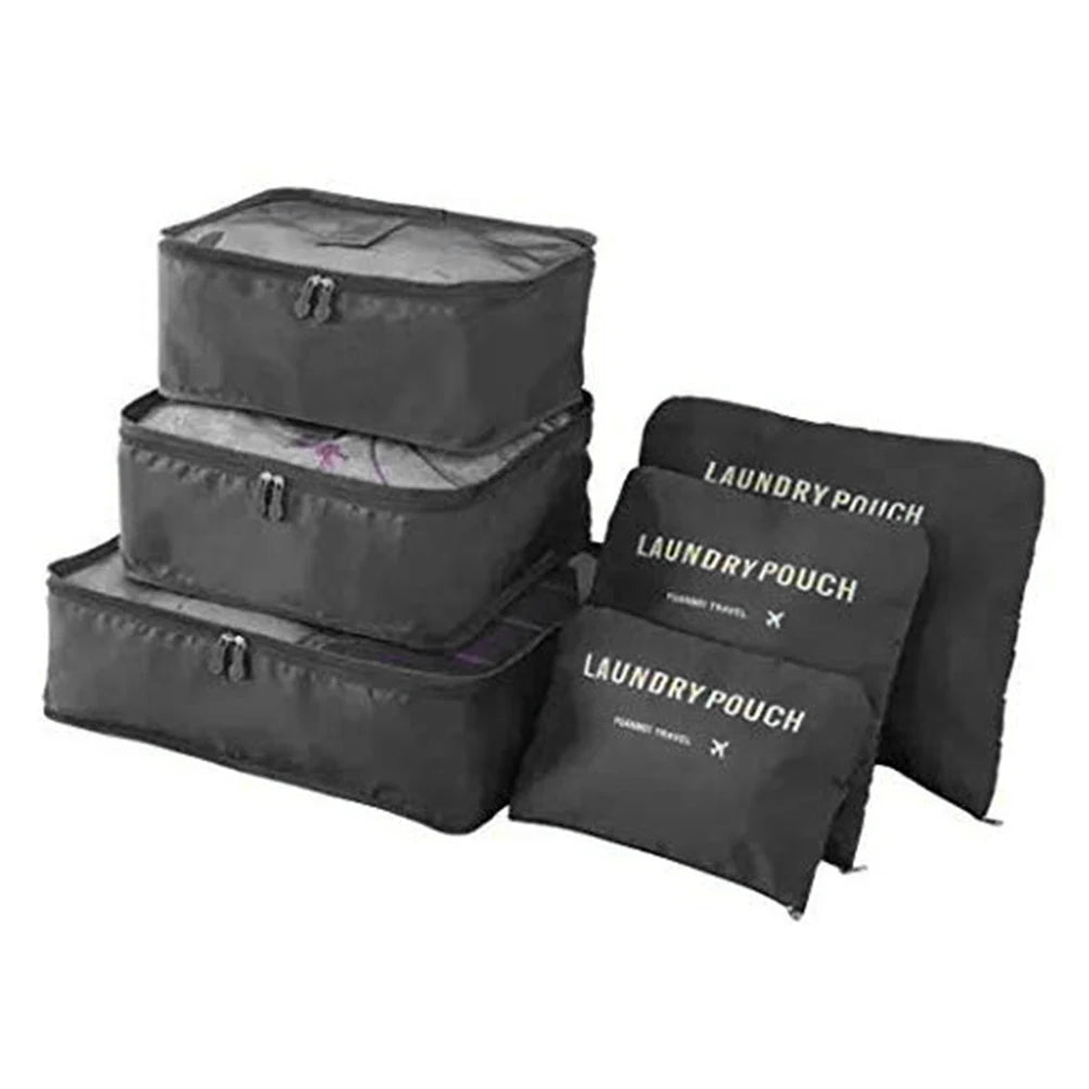 8/7/6 pieces Set Travel Organizer Storage Bags Suitcase Packing Set Storage Cases Portable Luggage Organizer Clothe Shoe Pouch - AMULET RING STORE