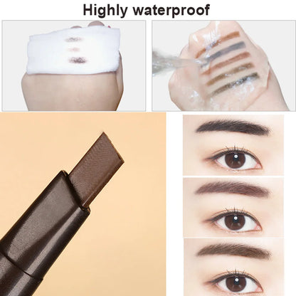 BEAUTY GLAZED Double end Eyebrow Pencil Makeup Tint Natural Long Lasting Paint Stamp Eyeliner Eyebrow Waterproof Cosmetics - AMULET RING STORE