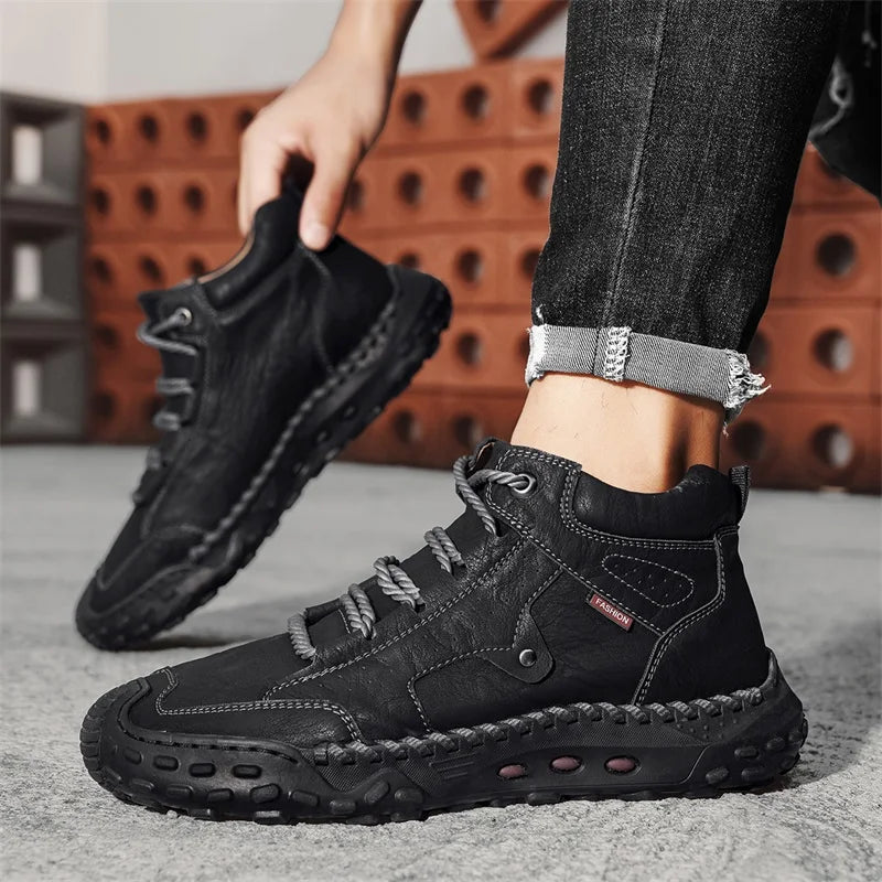 New Non-slip Mens Casual Leather Business Shoes