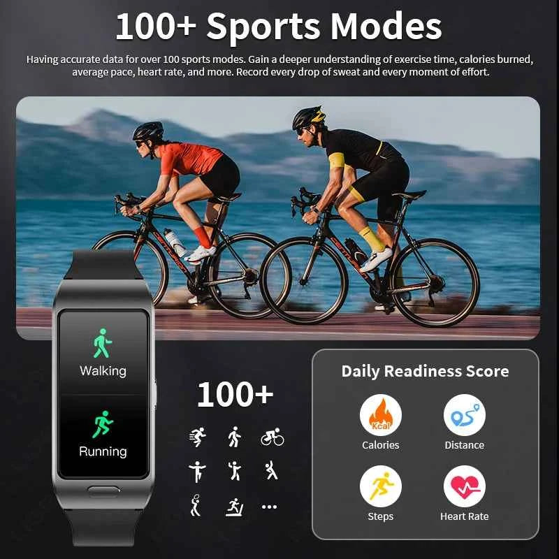 LIGE 2 In 1 TWS Headset Smart Watch 1.57" Men Women GPS Sports Fitness ECG Heart Rate Watches Bluetooth Call Music Smartwatch