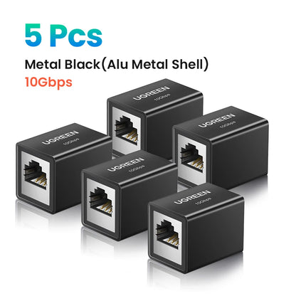 UGREEN RJ45 Connector 10Gbps Network Extender Extension for Cat8 Cat7 Cat6 Ethernet Cable Adapter Gigabit Female to Female