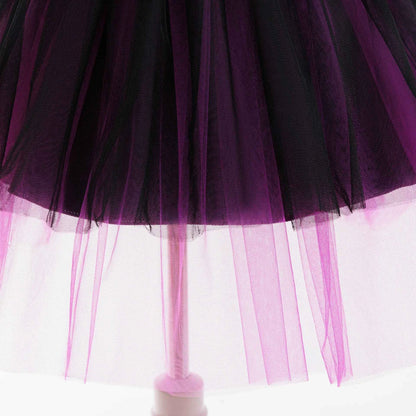 Girl Halloween costume 4-8 Yrs Halloween Theme Party Dresses Skeleton Bat Pumpkin Print Frocks Luxury Fluffy Kids Elegant Gown