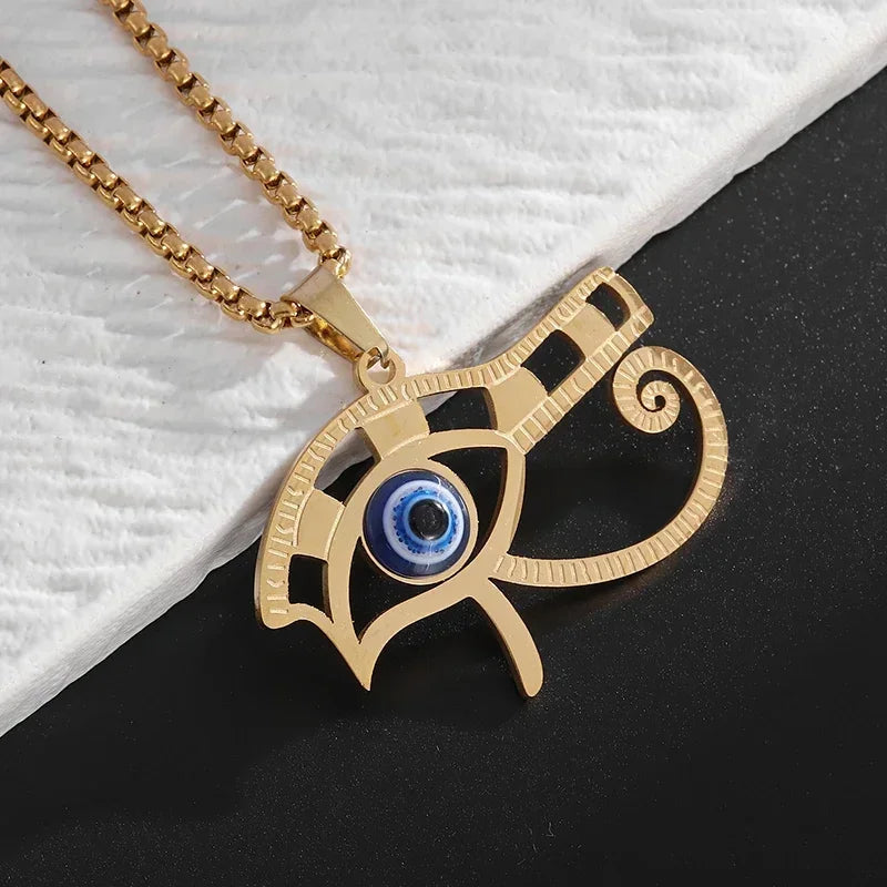 Ancient Egyptian Eye of Horus Necklace Evil Eye Pendant AMULET RING STORE