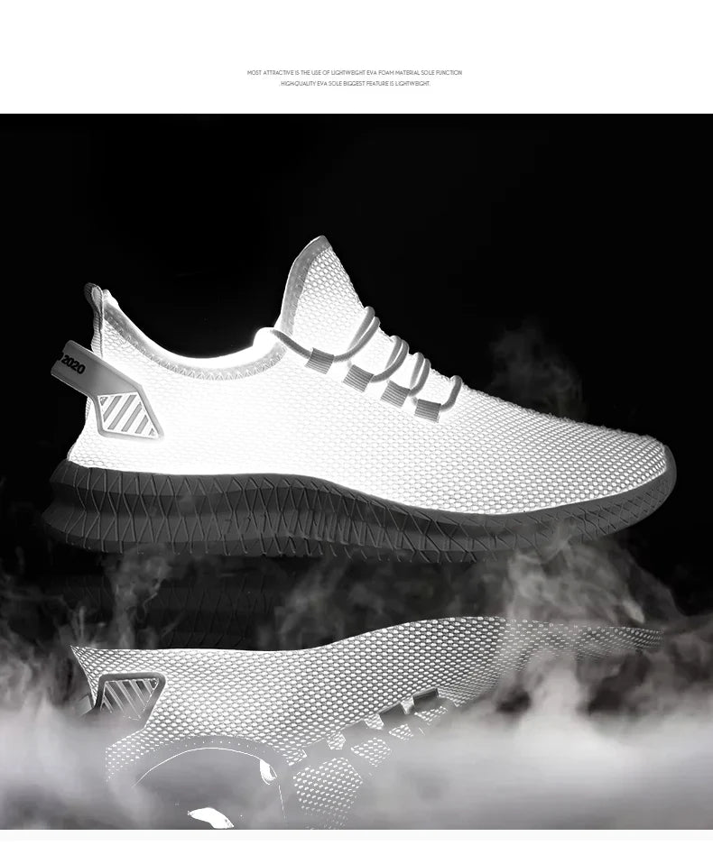 Men's Non-Slip Casual Sneakers Breathable Outdoor Jogging Training Hiking Sports Running Outdoor Women Weave Knit Lace Up Shoes - AMULET RING STORE