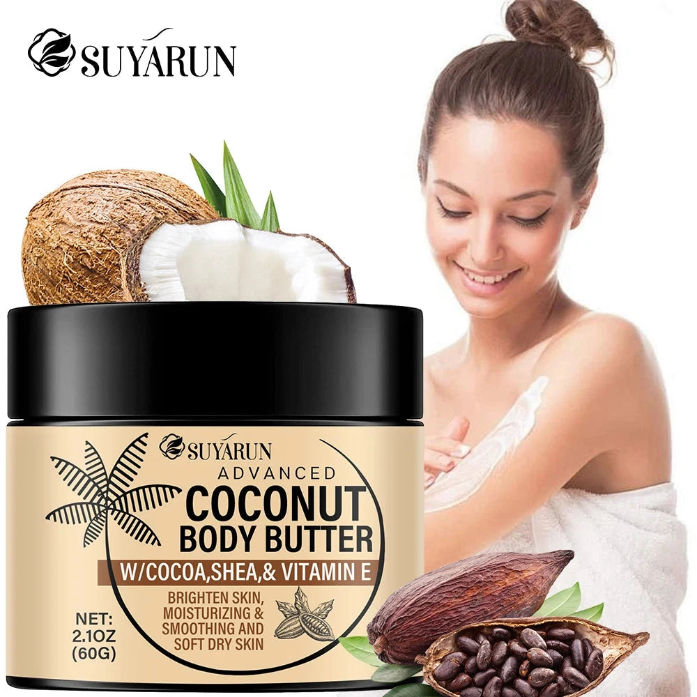 SUYARUN Deep Moisturizing Cream for Dry Skin, Organic Hydration with Coconut Oil, Fast Absorbing, 24 hour Nourishing. - AMULET RING STORE