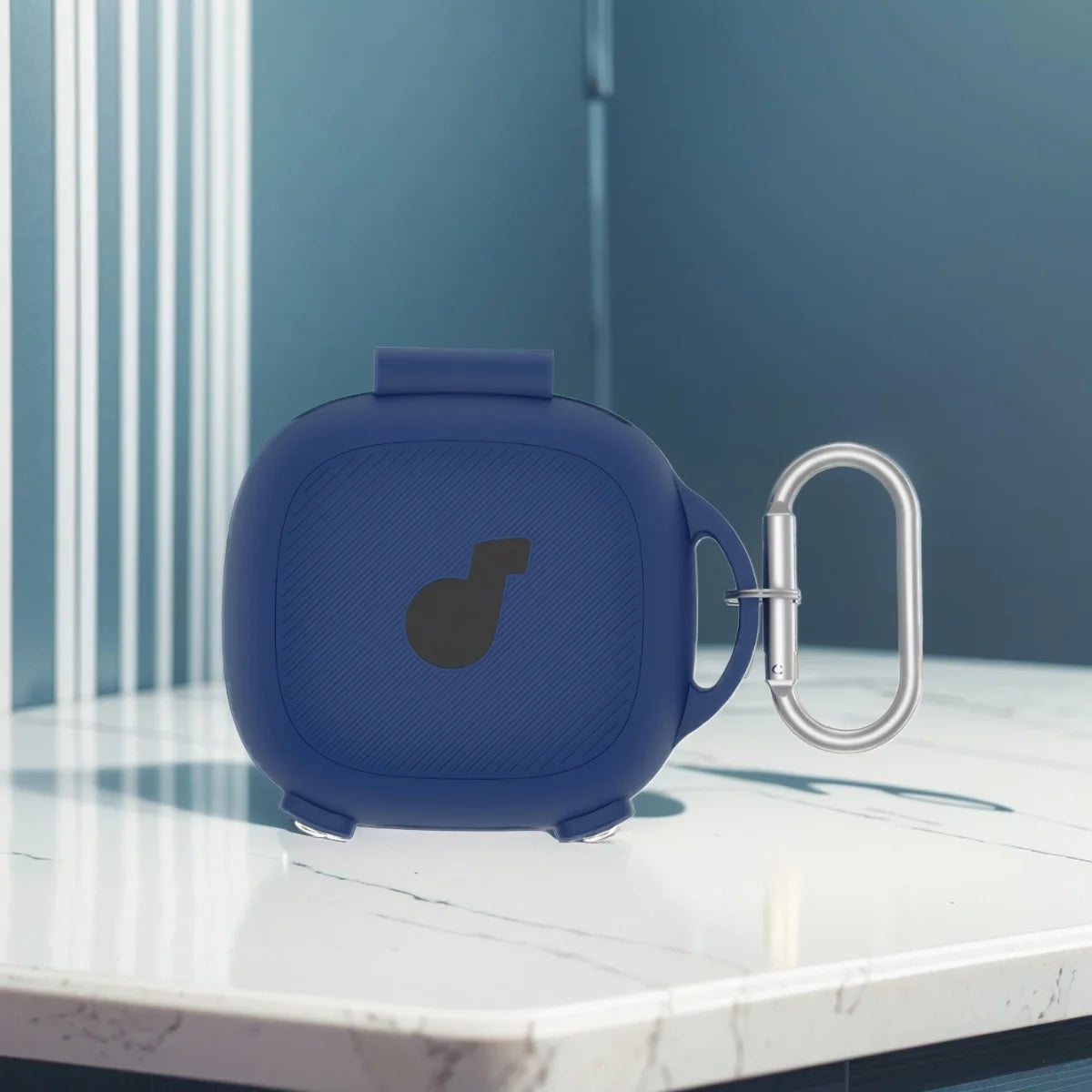 Silicone Case Cover Shockproof Soft Protective Cover Logo Visible Design Full Body Protective Case for Anker SoundCore Sport X20 - AMULET RING STORE