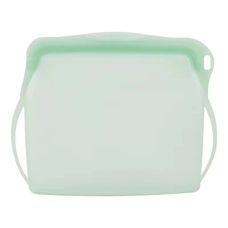 Silicone Zipper Bag,Kitchen Fresh-keeping Bags for Fruits and Vegetables,Portable Self-sealing Storage Bag for Daily Necessities - AMULET RING STORE