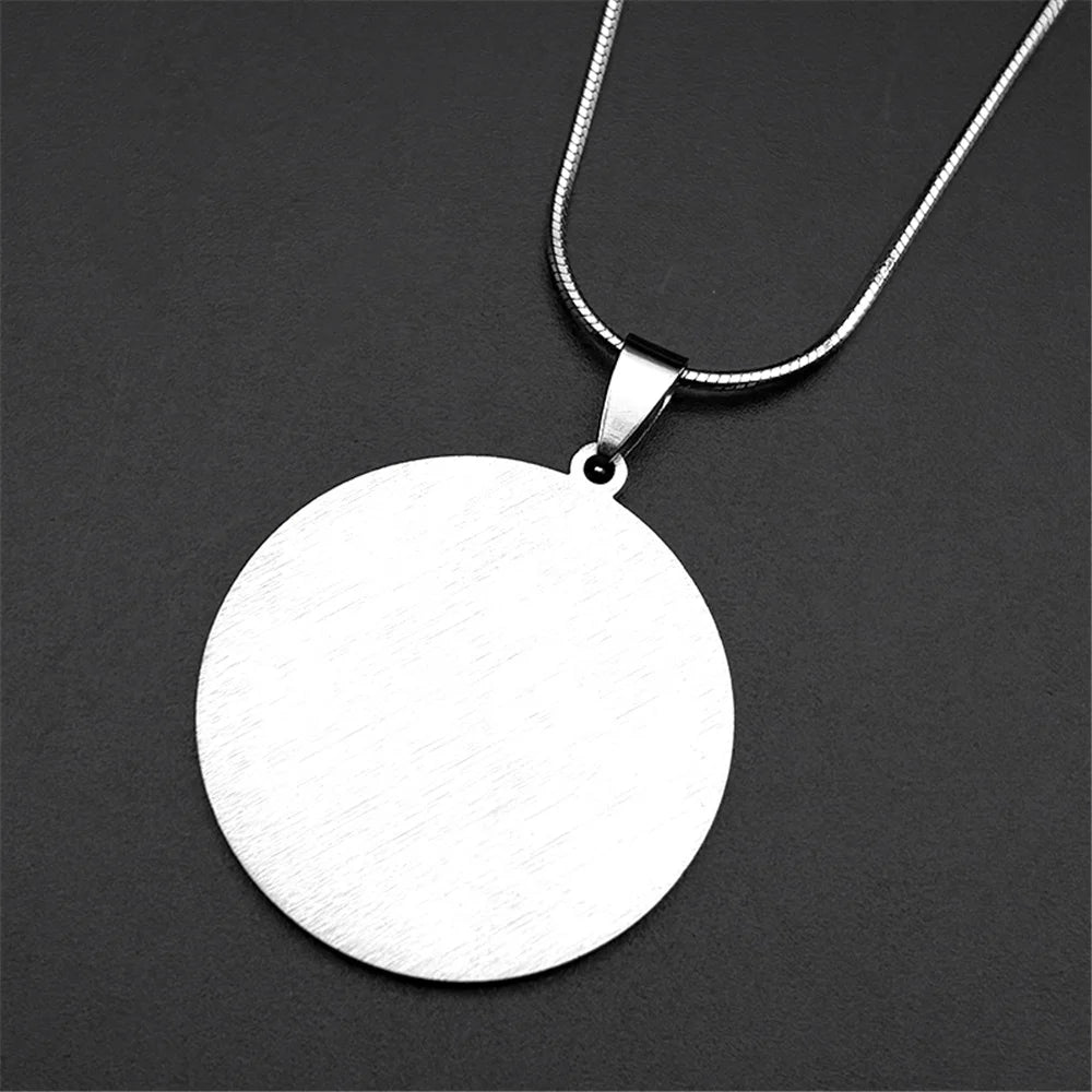 Jewish Star of David Arabic Pendant Necklace for Women Men Stainless Steel Gold Color Rhinestones Solomon Seal Chain Jewelry