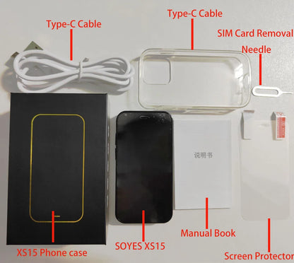 SOYES XS16/XS15 Mini Android Smartphone 3G/4G Network 2GB RAM 16GB ROM 3" Display 5MP Camera Dual SIM With Play Store WhatsAPP - AMULET RING STORE