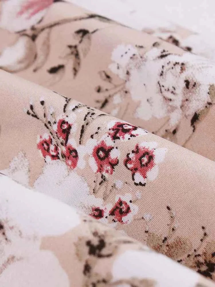 Women's High Waist Pleated Midi Skirts Female Summer Plaid Vintage Casual A-line Loose Skirt With Belt Pocket