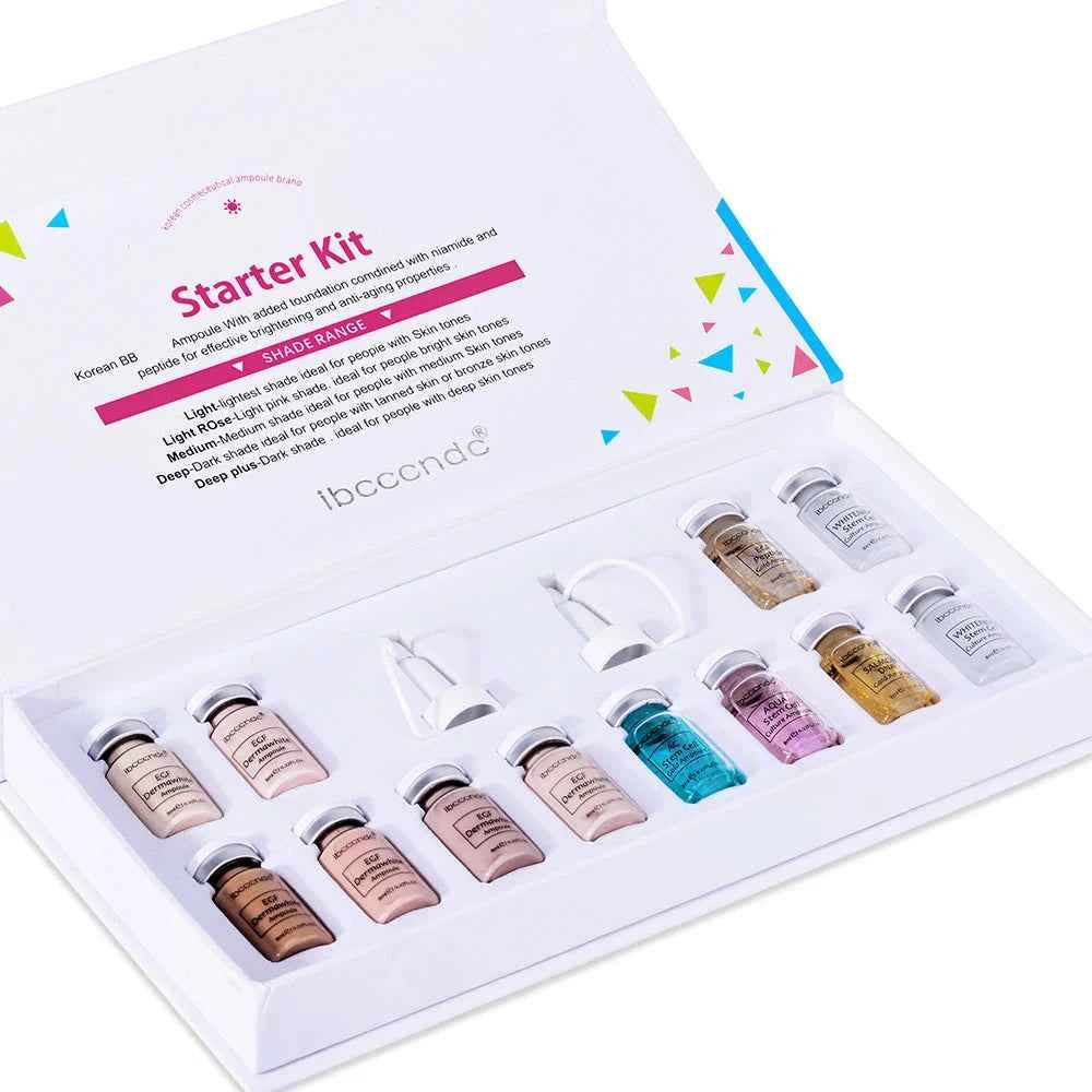 Korea BB Cream Glow Beginner Starter Kit Niacinamide/Peptide Face Skin Care Serum Essence