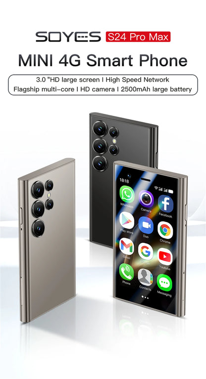 SOYES S24 Pro Max 4G Version 3.0 Inch Android8.1 Smartphone 2GB RAM 16GB ROM Dual SIM Standby 2500mAh Compact Mobile Phone - AMULET RING STORE
