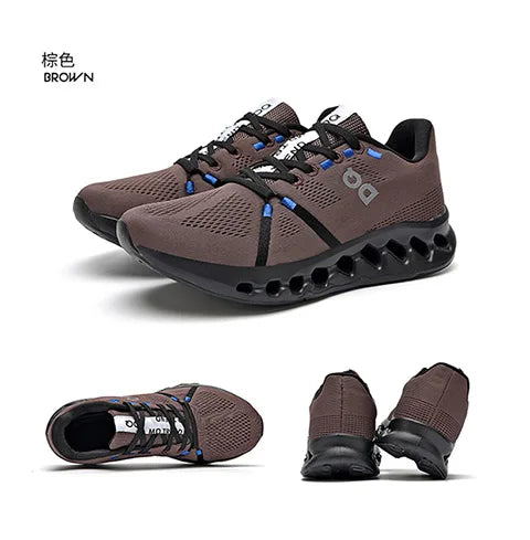 Leisure plus Size Men's Shoes39-45 Fashion Cushioned Running Shoes Sports Trend Gray Green White Black Breathable Comfortable - AMULET RING STORE