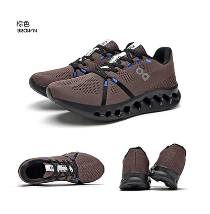 Leisure plus Size Men's Shoes39-45 Fashion Cushioned Running Shoes Sports Trend Gray Green White Black Breathable Comfortable - AMULET RING STORE