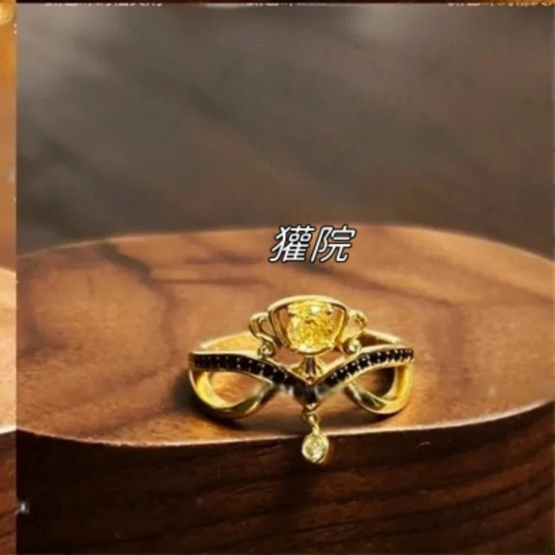 Hogwarts Gryffindor Slytherin Ravenclaw Hufflepuff Handmade Ring