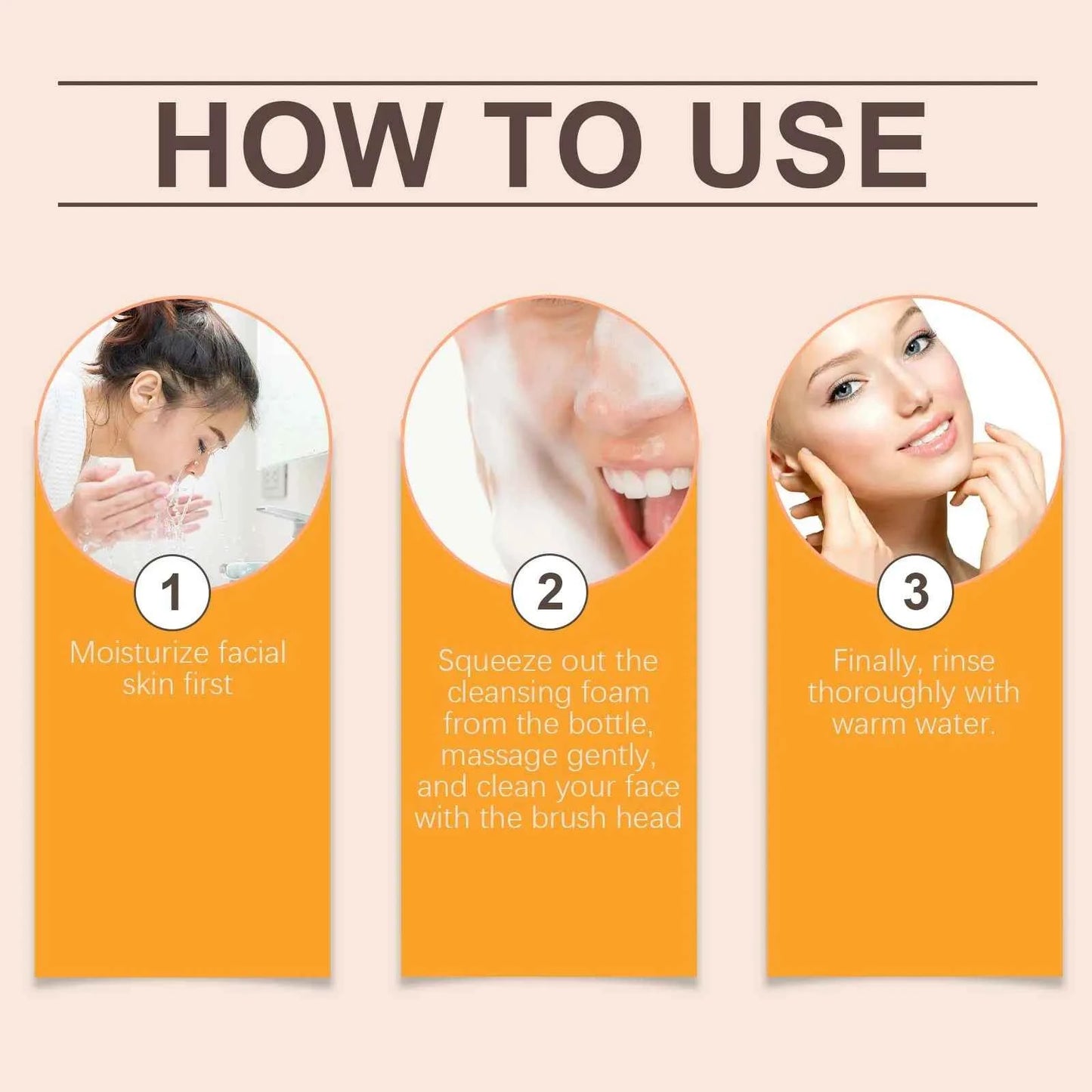 EELHOE Turmeric Facial Cleaner Brush Oil Control Remove Blackheads Pore Cleaning Moisturizing Brightening Face Cleaner