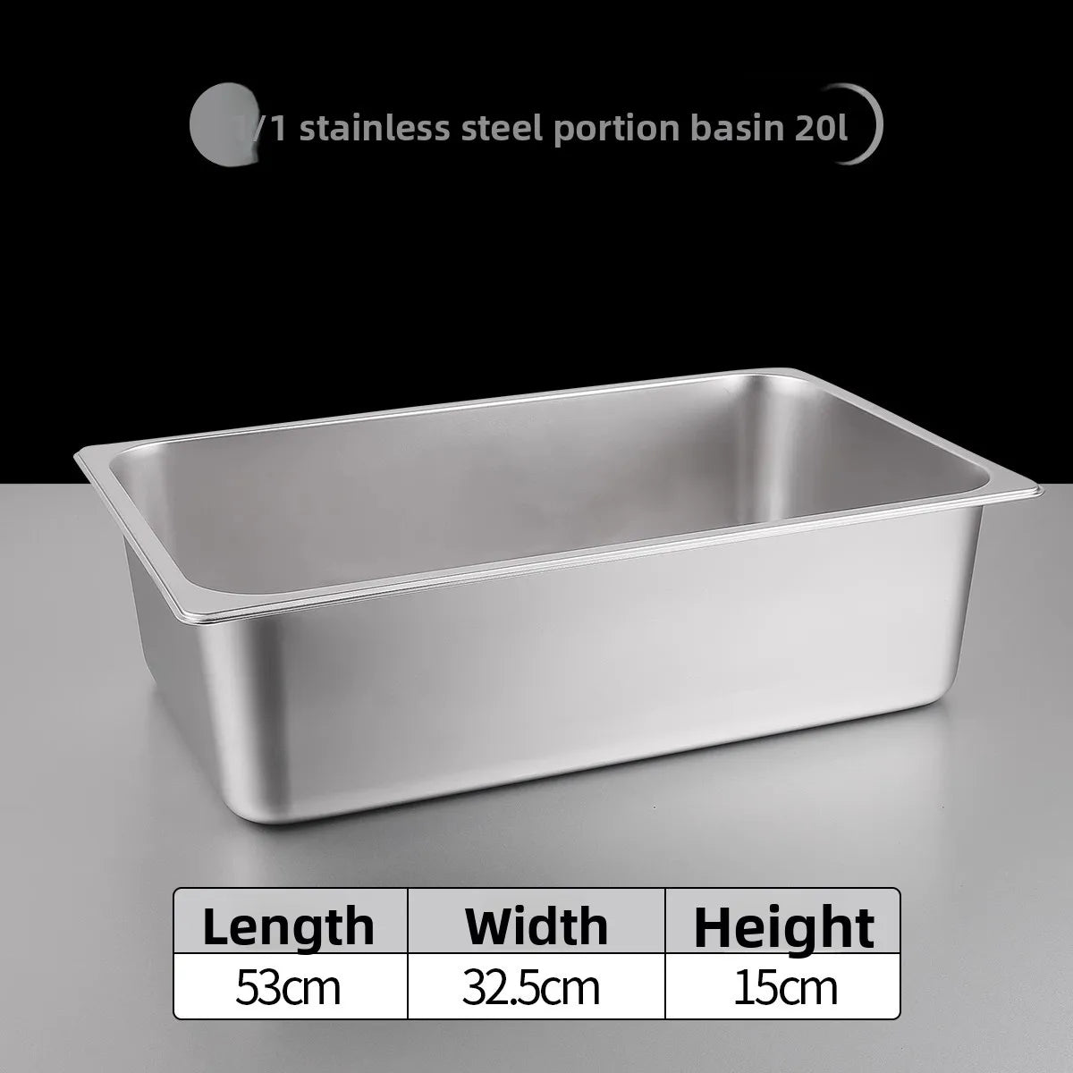 Stainl Steel Rectangular Covered Small Seasoning Box Food Container Thermal Rectangular Basin for Restaurant Kitchen - AMULET RING STORE