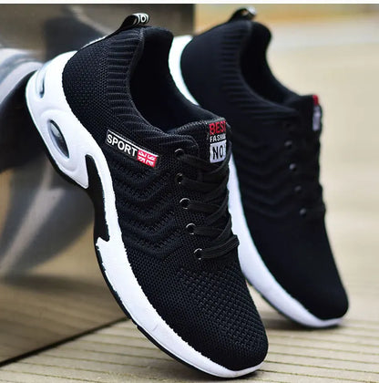 2025 new spring trend sports men's shoes Lace-up thick sole casual breathable fashion shoes Large size Wear skid resistance - AMULET RING STORE