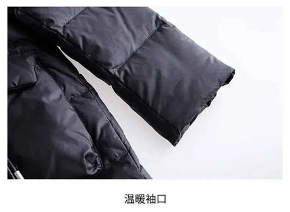 Woman Coat Zip-up Black Thick Padding Duck Down Quilted Padded Jackets for Women Hoodie Y2k Fashion 2025 Trend Luxury Hot Youth