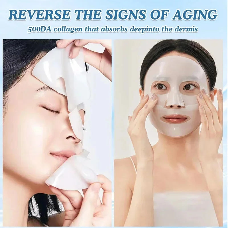 1/3/5/10PCS Bio Collagen Face Mask Anti Wrinkle Fade Face Fine Line Lift Firm Skin Anti-Aging Brighten SkinCare Korean Cosmetics - AMULET RING STORE