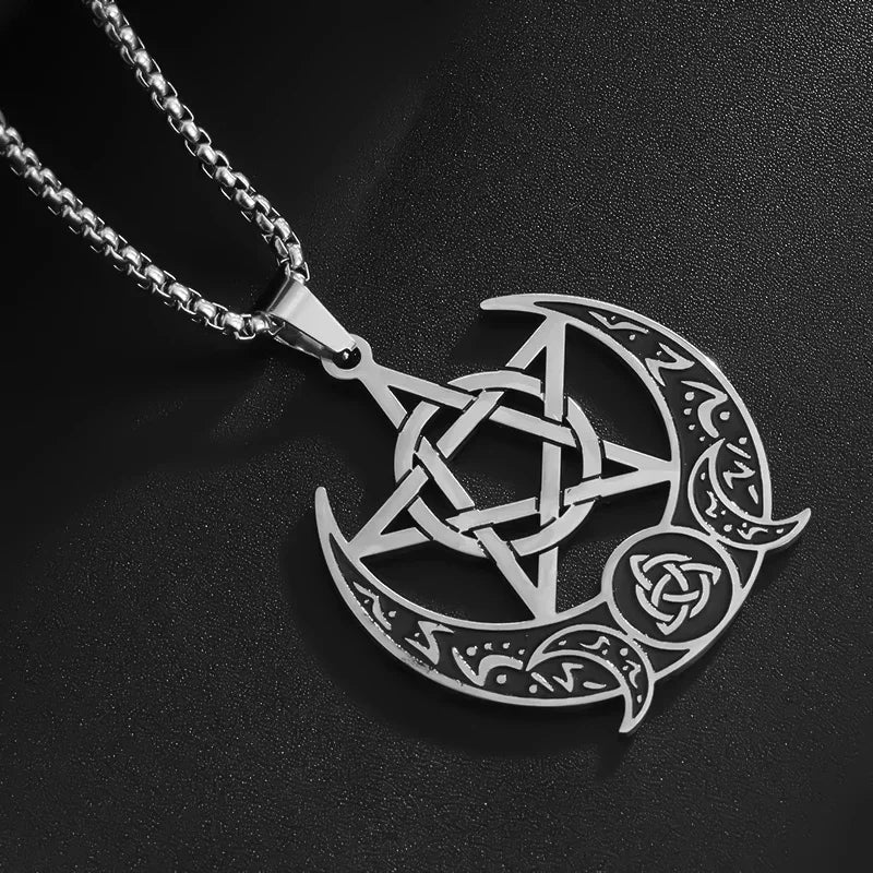 Seven Archangels Seal Necklace Pendant Solomon's Four-Word Seal Amulet Necklace