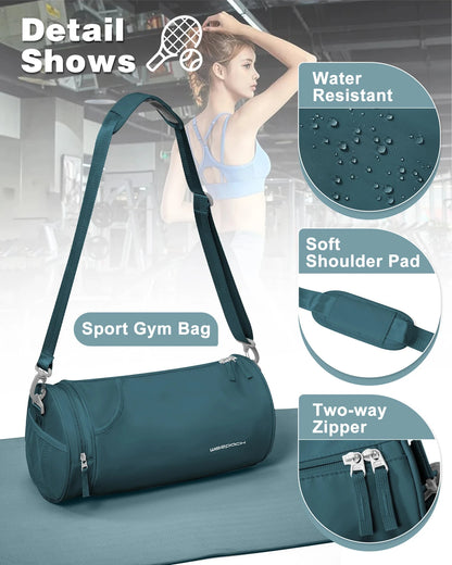Sports Fitness Bag Women Travel Bag Multi-functional Handbag Yoga Bag Short-Distance Weekender Travel Package Swimming Gym Bags