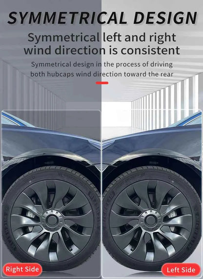 4PCS Hub Cap Performance Replacement Wheel Cap Automobile Full Rim Cover Accessories for Tesla Model 3 18 Inch Hubcap 2018-2023