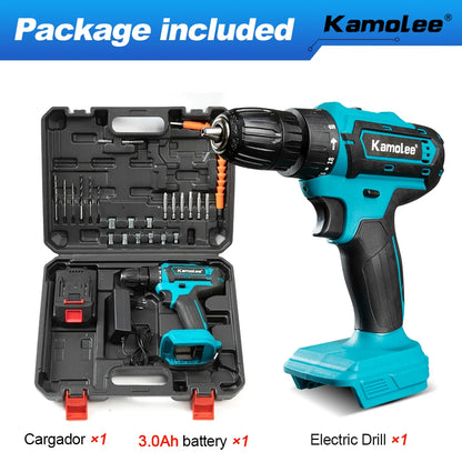 Kamolee 10mm Cordless Electric Impact Drill Electric Screwdriver Home DIY Power Tools For Makita 18V Battery - AMULET RING STORE