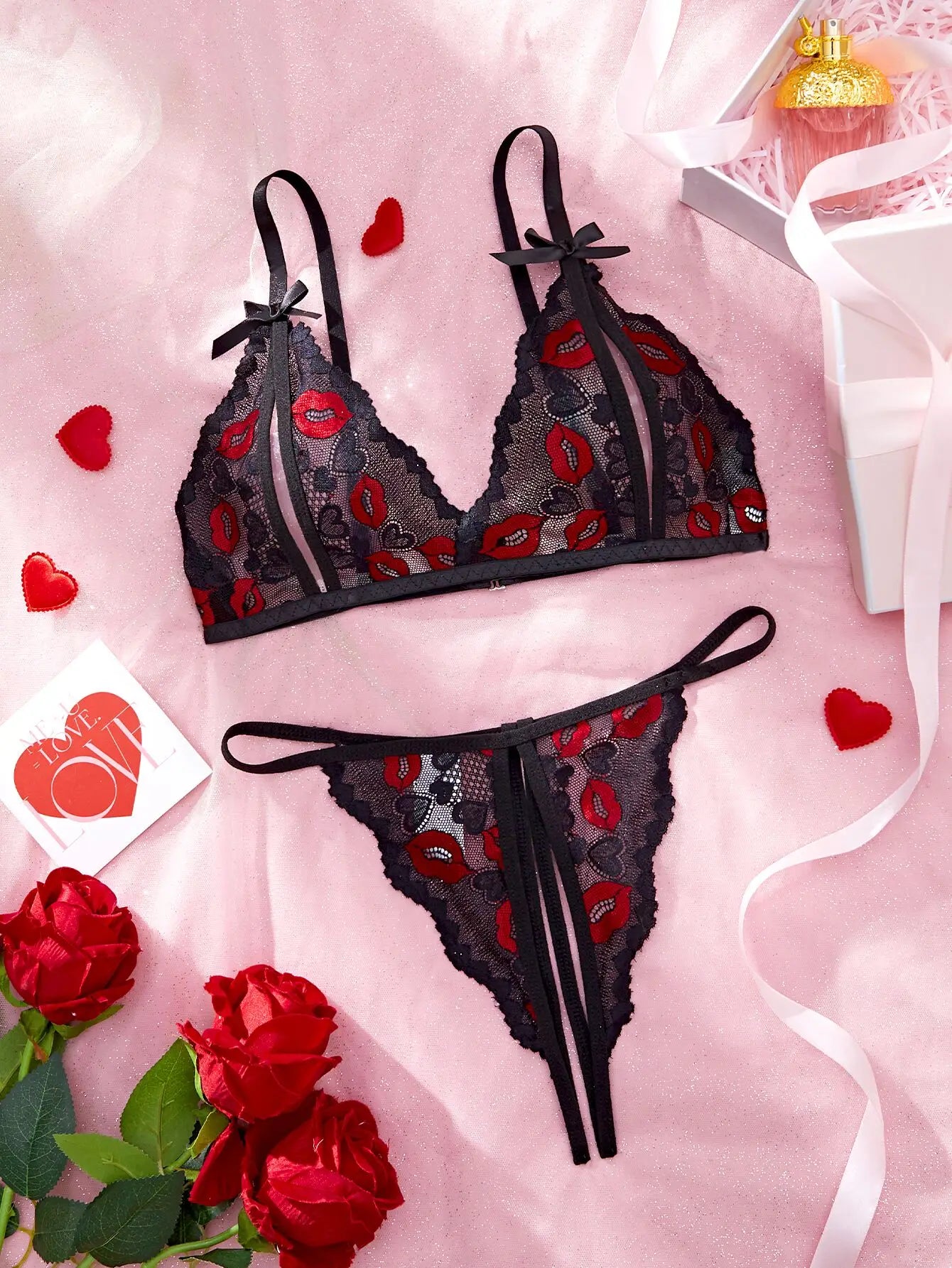 Erotic Nightdress Clothe Women Nightgowns Sexy Nightwear Lace Patchwork Lingerie Nighty Sleepwear Wedding Pajama Set Date Parent - AMULET RING STORE