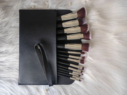 14Pcs Makeup Brush Set for Beginners Soft Bristle Powder Brush Blush Eye Shadow Beauty Tools, Buy 14pcs Brush Get 1 Free Sponge - AMULET RING STORE