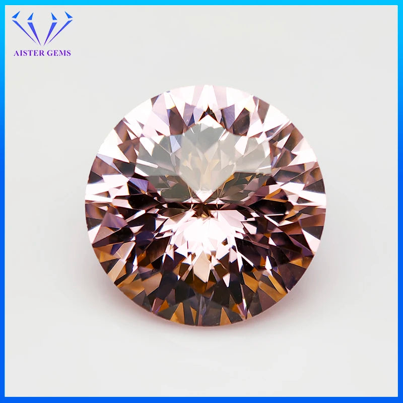 New 5A Quality Round Colored Empire Cut Cubic Zirconia Stones Loose Gemstone for Jewelry Making