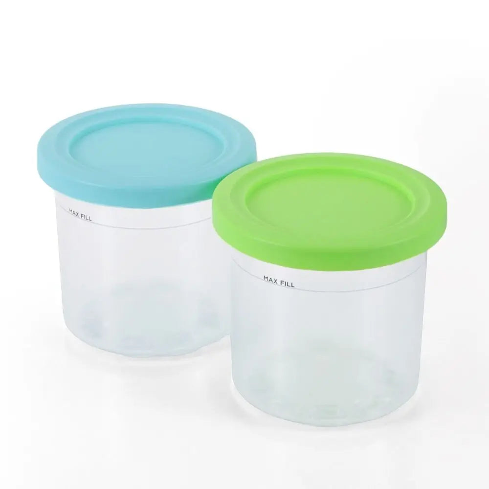 2/4pcs Ice Cream Pints Cup Ice Cream Containers With Lids For Ninja Creami Pints For Nc301 Nc300 Nc299amz Series Ice Cream Maker - AMULET RING STORE