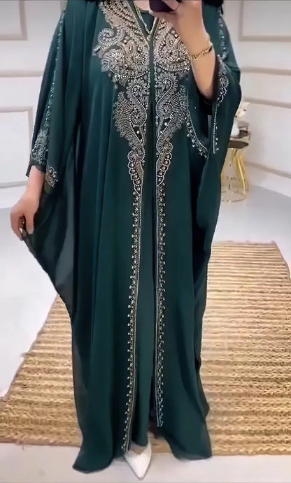 2025 Traditional Hooded Abaya African Dresses for Women Luxury Boubou Dress Africa Clothing Plus Size Dashiki Ankara Outfit Robe