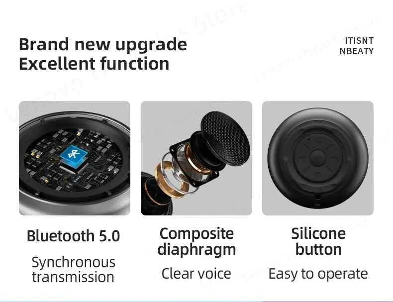 100% Original Lenovo K30 Portable Hifi Bluetooth Wireless Speaker Waterproof USB Outdoor Loudspeaker Music Surround Bass Box Mic