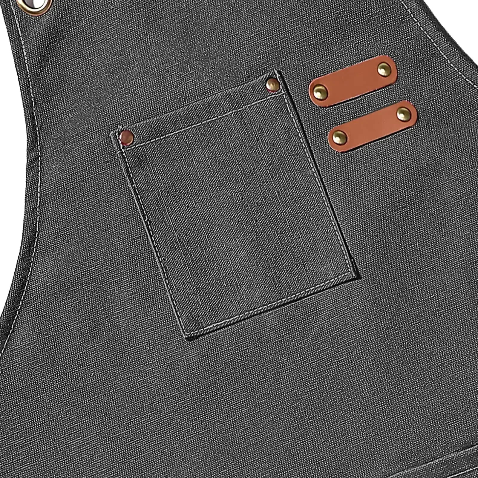 Customized apron New Fashion Canvas Kitchen Aprons For Woman Men Chef Work Apron For Restaurant Bar Shop Cafes Studios Uniform - AMULET RING STORE