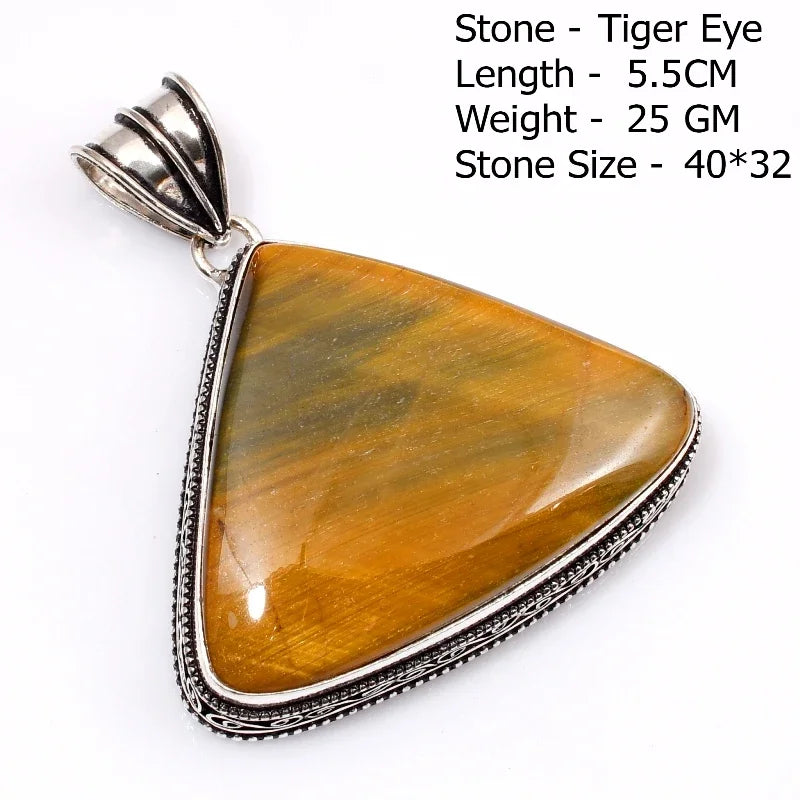 Genuine Labradorite Antique  Pendant Hand Made Women Jewelry Gift