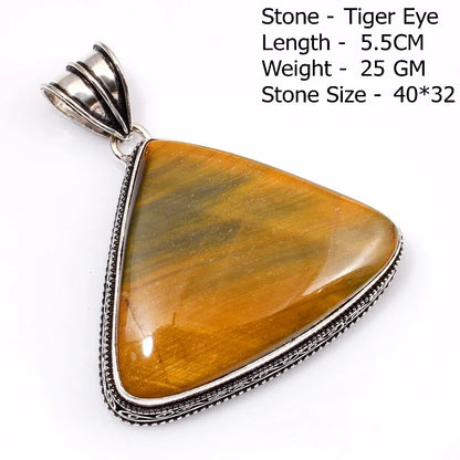 Genuine Labradorite Antique  Pendant Hand Made Women Jewelry Gift
