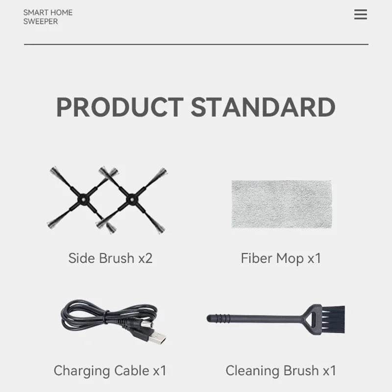 Xiaomi MIJIA 3-in-1 Smart Sweep Robot Suction Power Fully Automatic Home Cleaning Machine 로봇청소기 USB Charge Smart Cleaner - AMULET RING STORE